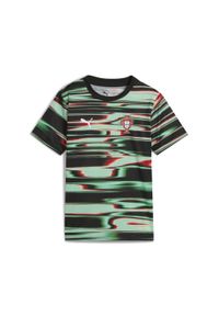 Puma - Młodzieżowa koszulka przedmeczowa Portugalia PUMA Black White. Kolor: czarny, biały, wielokolorowy. Sport: piłka nożna