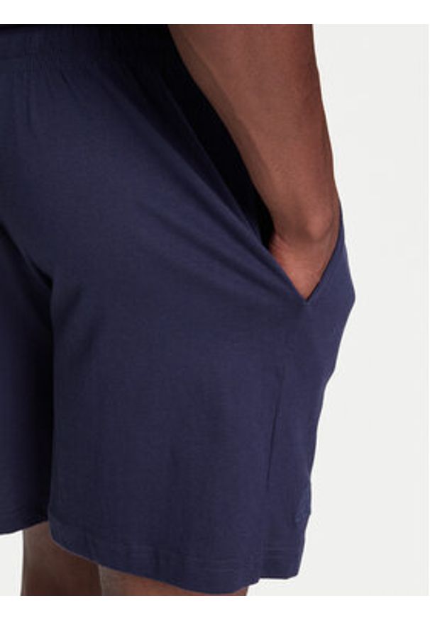 Kappa Szorty materiałowe Logo Korpo Cabas 303HZE0 Granatowy Regular Fit. Kolor: niebieski. Materiał: bawełna