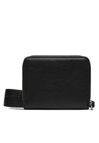 Calvin Klein Duży Portfel Damski Gracie Wallet W/Strap Md K60K611387 Czarny. Kolor: czarny. Materiał: skóra #3