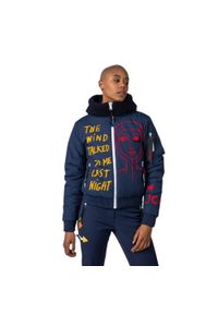 Kurtka narciarska Rossignol JCC damska W Yety Fleecy Bomber JKT granatowa. Kolor: niebieski. Sezon: zima. Sport: narciarstwo #1