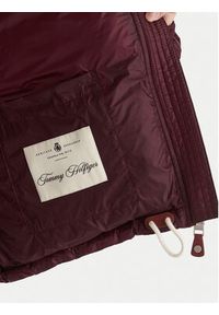 TOMMY HILFIGER - Tommy Hilfiger Kurtka puchowa WW0WW46541 Bordowy Regular Fit. Kolor: czerwony. Materiał: syntetyk #5