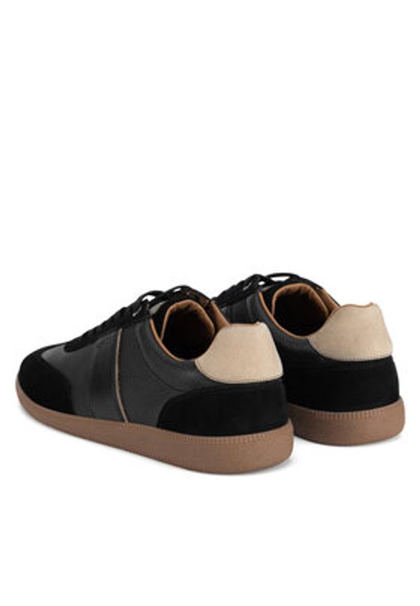 MEXX Półbuty PATRICK-01 MI24 Czarny. Kolor: czarny. Materiał: zamsz, skóra