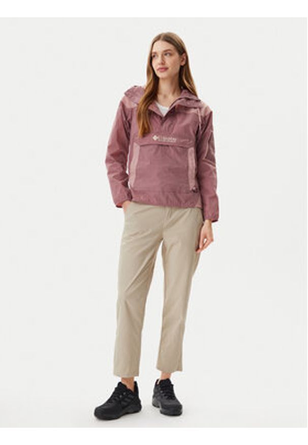 columbia - Columbia Kurtka anorak Challenger™ II Windbreaker 2116592 Różowy Regular Fit. Kolor: różowy. Materiał: syntetyk
