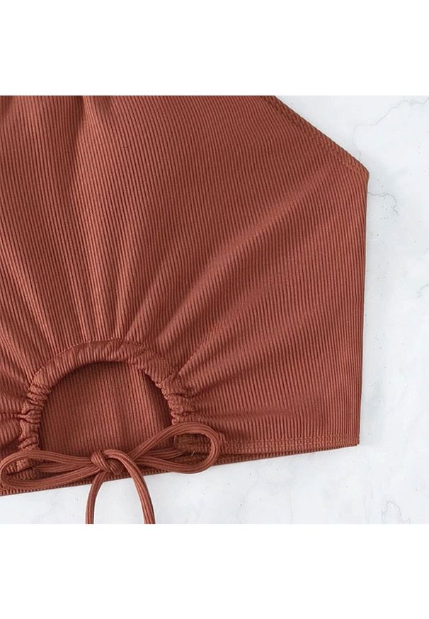 Intica - Strój kąpielowy dwuczęściowy szybkoschnący z regulacją Dragulina. Kolor: czarny. Materiał: materiał