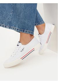 Pepe Jeans Tenisówki Brady W Basic PLS31287 Biały. Kolor: biały. Materiał: materiał #6