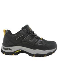 skechers - Buty trekkingowe męskie Skechers Arch Fit Dawson. Zapięcie: sznurówki. Kolor: czarny. Materiał: guma, materiał, tkanina, syntetyk. Szerokość cholewki: normalna