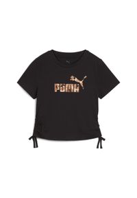 Puma - Młodzieżowa koszulka Essentials Animal Logo Infill z węzłem PUMA Black. Kolor: czarny. Sport: joga i pilates #1