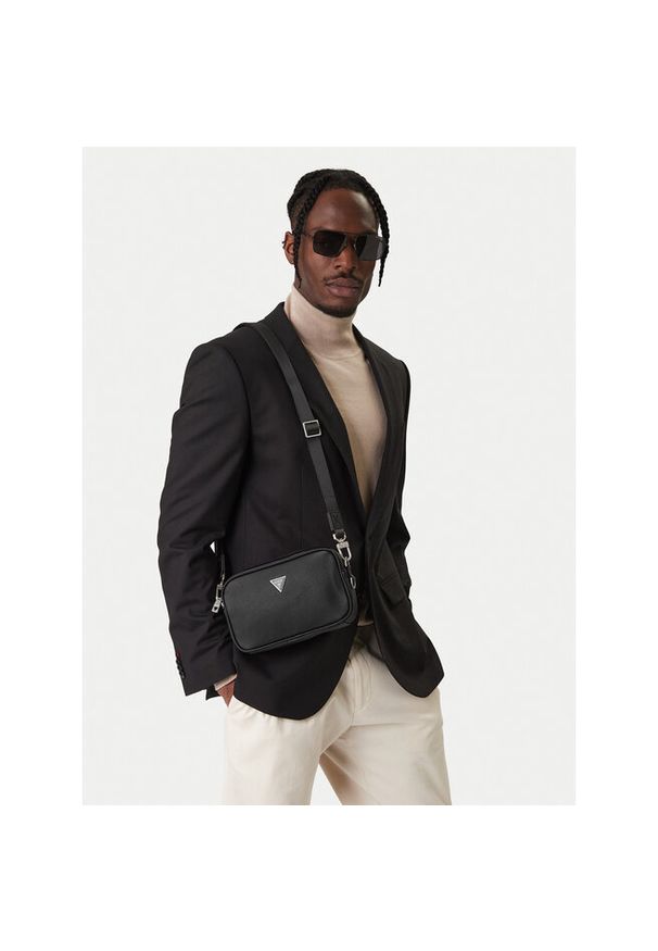 Saszetka Guess. Kolor: czarny