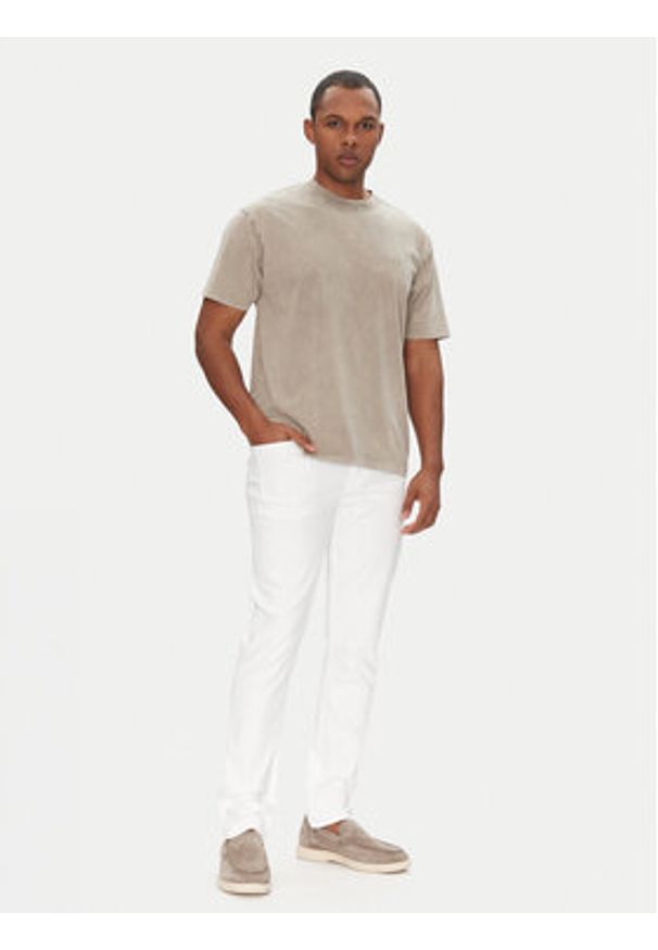 BOSS Jeansy Delaware Bo 50537832 Biały Slim Fit. Kolor: biały