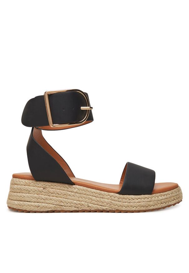 DeeZee Espadryle QS276-1 Czarny. Kolor: czarny. Materiał: syntetyk, materiał