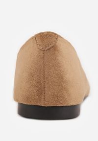 Born2be - Ciemnobeżowe Balerinki Vices ze Szpiczastym Noskiem Cariette. Okazja: na co dzień. Nosek buta: szpiczasty. Kolor: beżowy. Styl: casual, elegancki, wizytowy #5