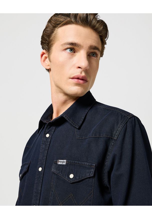 Wrangler - MESKA KOSZULA WRANGLER WESTERN SHIRT MIDNIGHT RODEO 112357193