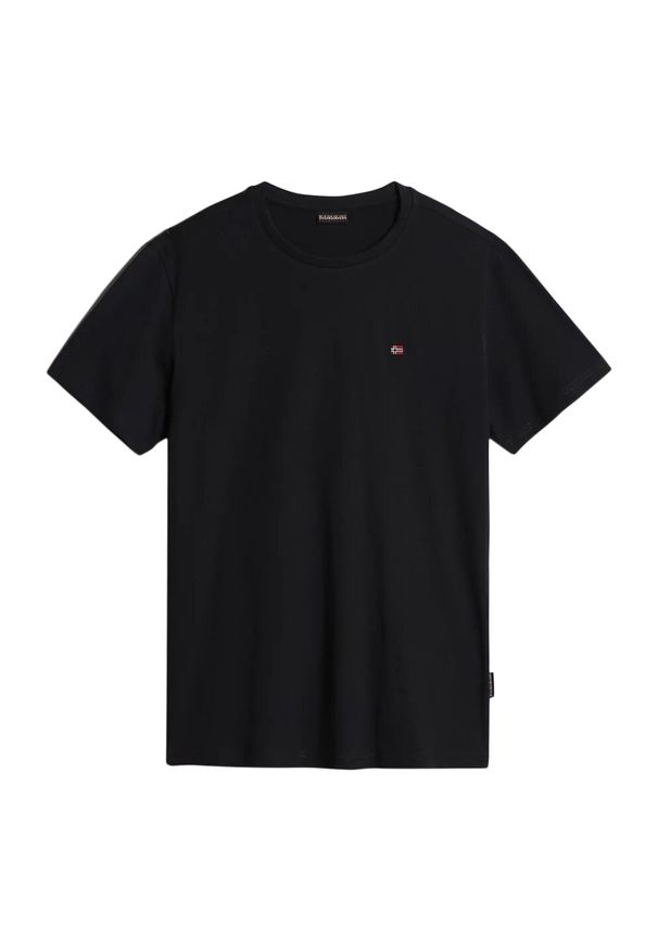 Koszulka turystyczna męska Napapijri Salis. Kolor: czarny. Sport: turystyka piesza