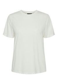 Pieces T-Shirt Anora 17148789 Biały Regular Fit. Kolor: biały. Materiał: wiskoza #7