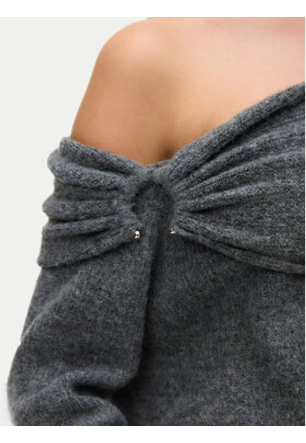 Vero Moda Sweter Lovely 10336698 Szary Regular Fit. Kolor: szary. Materiał: syntetyk