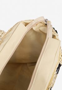 Born2be - Czarna Torebka Shopper Plażowa z Napisem Navirael. Kolor: czarny. Wzór: napisy. Sezon: lato. Styl: casual