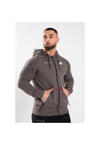 GORILLA WEAR - Georgia Bluza z kapturem zapinana na suwak - Szary. Typ kołnierza: kaptur. Kolor: szary. Sport: fitness