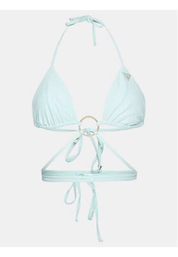 Guess Góra od bikini E4GJ45 MC04R Błękitny. Kolor: niebieski. Materiał: syntetyk