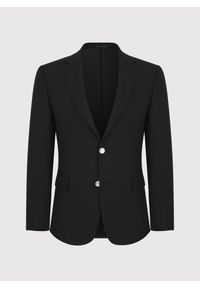 Pako Lorente - PAKO LORENTE – Czarna casualowa marynarka męska. Okazja: na co dzień. Kolor: niebieski, czarny. Wzór: gładki. Styl: casual #8