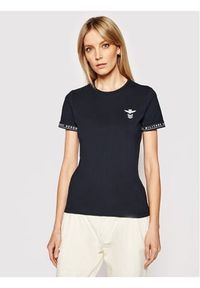 T-shirt z krótkim rękawem Aeronautica Militare. Kolor: niebieski. Materiał: bawełna. Długość rękawa: krótki rękaw. Długość: krótkie #1