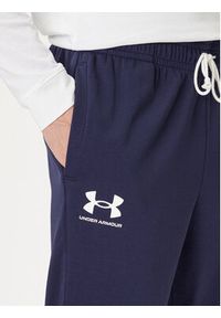 Under Armour Spodnie dresowe Ua Rival Terry Jogger 1380843-410 Granatowy Fitted Fit. Kolor: niebieski. Materiał: bawełna #5