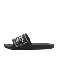 Versace Jeans Couture - VERSACE JEANS COUTURE Czarne klapki Fondo Slide DIS. SQ3, Rozmiar 43. Kolor: czarny #3