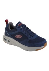 skechers - Buty sportowe Sneakersy męskie, Skechers Arch Fit-Render. Kolor: niebieski. Sport: turystyka piesza #1