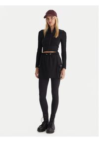 Guess Spódnica mini V5YD04 KCX42 Czarny Regular Fit. Kolor: czarny. Materiał: syntetyk #3