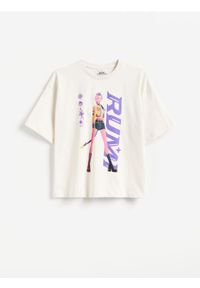 Reserved - T-shirt Kpop Demon Hunters™ - jasnoszary. Kolor: szary. Materiał: bawełna #1