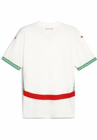 Puma - Męska koszulka wyjazdowa Maroko 2025 PUMA White Fast Green Red. Kolor: biały, zielony, czerwony, wielokolorowy