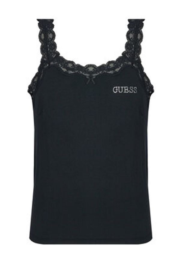Guess Piżama O5RG04 KBBU1 Czarny Regular Fit. Kolor: czarny. Materiał: bawełna
