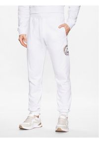 Just Cavalli Spodnie dresowe 74OBAF03 Biały Regular Fit. Kolor: biały. Materiał: bawełna, dresówka #1