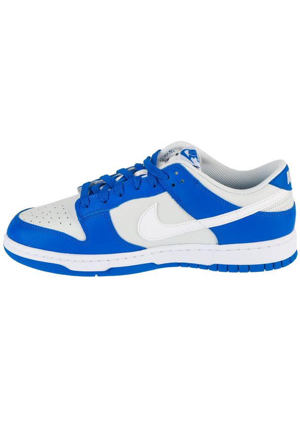 Nike - Buty sportowe Sneakersy męskie, Dunk Low. Kolor: szary. Sport: turystyka piesza