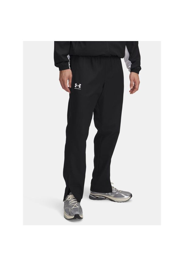 Spodnie męskie Under Armour Rival Woven Windbreaker Pant. Kolor: czarny. Sport: fitness
