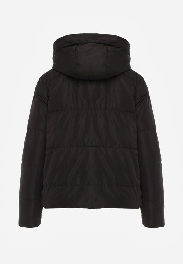 Renee - Jasnobeżowa Pikowana Kurtka Dwustronna Wykończona Sznurkami Atitoria. Okazja: na co dzień. Kolor: beżowy. Materiał: jeans. Styl: casual, klasyczny