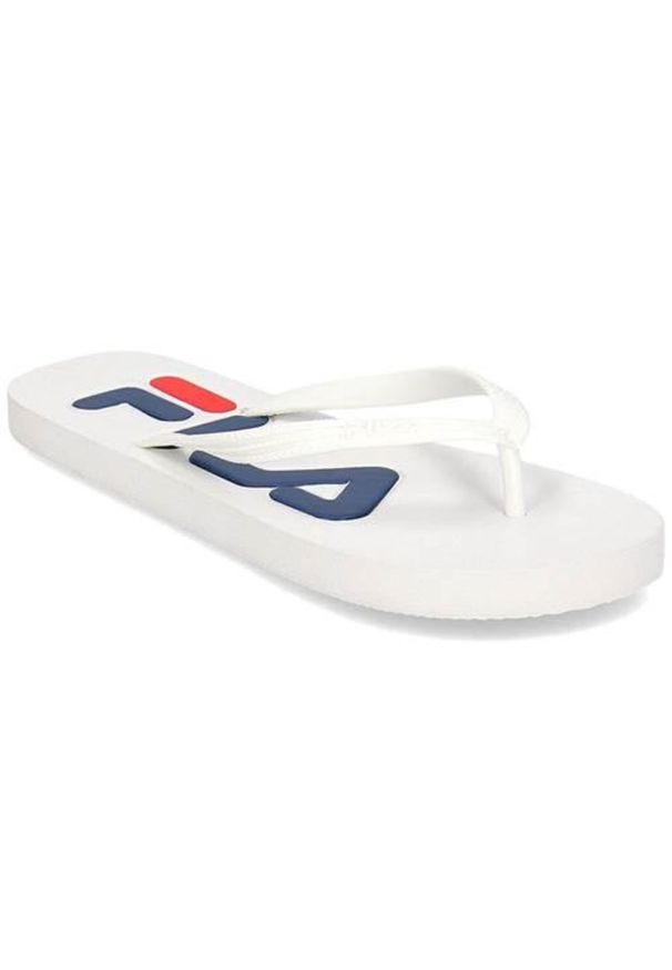 Japonki damskie Fila Troy Slipper. Kolor: biały. Materiał: materiał, syntetyk. Styl: sportowy