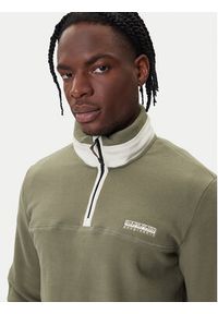 Napapijri Polar T-Dergana NP0A88UZ Zielony Regular Fit. Kolor: zielony. Materiał: syntetyk #3