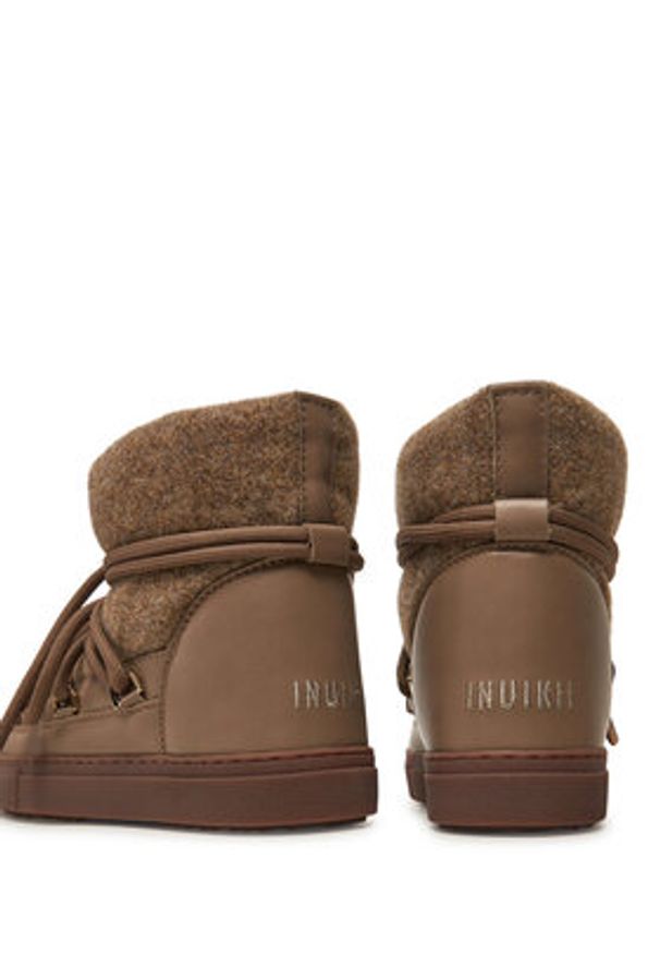 Inuikii Śniegowce Felt 75202-054 Brązowy. Kolor: brązowy. Materiał: wełna, materiał