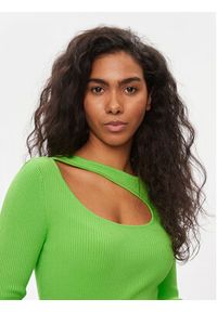 only - ONLY Bluzka Meddi 15311084 Zielony Slim Fit. Kolor: zielony. Materiał: syntetyk #2