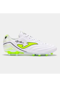 Buty piłkarskie męskie Joma BUTYJOMAAGUS2502FGAGUILA2502WHITEFG. Zapięcie: sznurówki. Kolor: biały. Materiał: materiał. Szerokość cholewki: normalna. Sport: piłka nożna