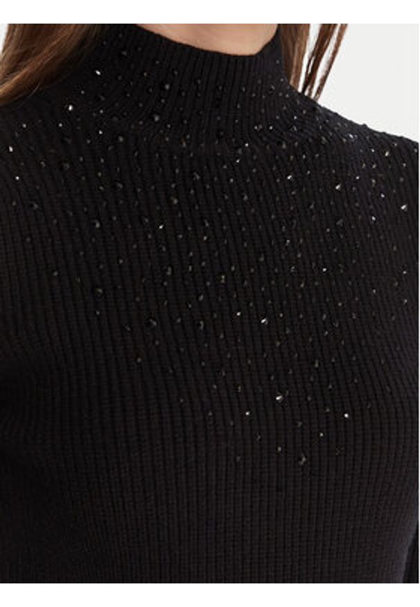 Artigli Golf ACMA002876 Czarny Regular Fit. Typ kołnierza: golf. Kolor: czarny. Materiał: wiskoza