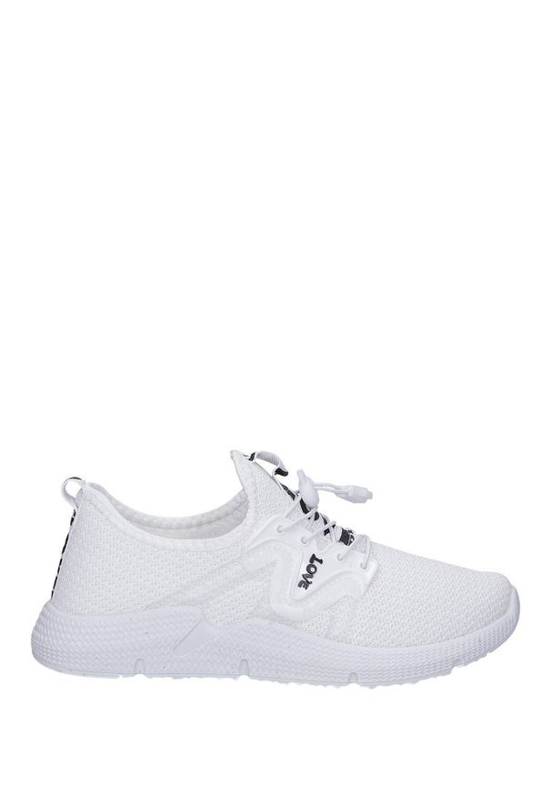 Casu - Białe buty sportowe sznurowane casu 122a. Kolor: biały