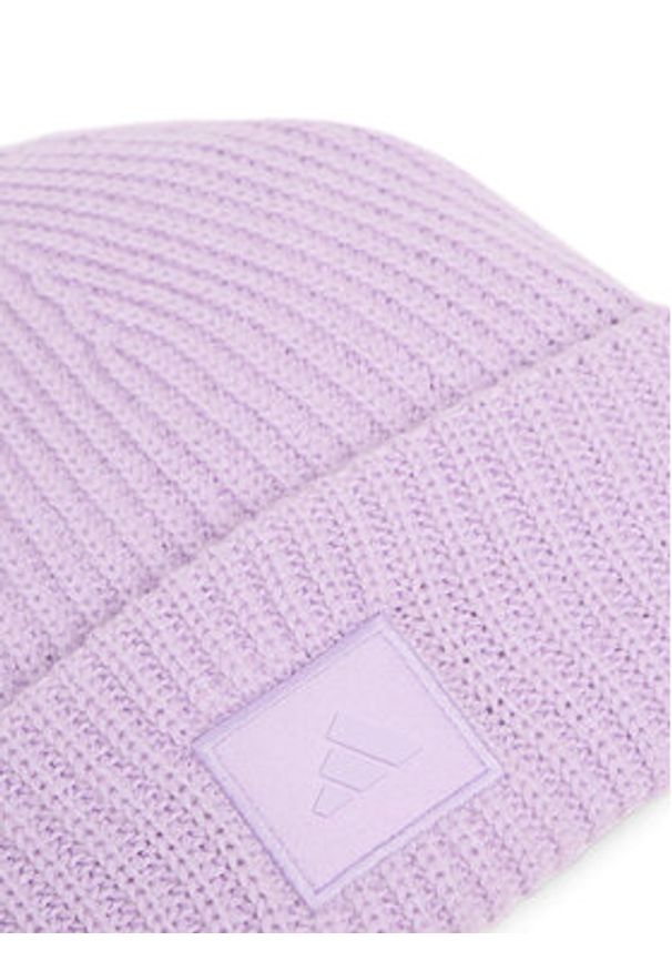 Adidas - adidas Czapka Wide Cuff JM1543 Fioletowy. Kolor: fioletowy. Materiał: poliester