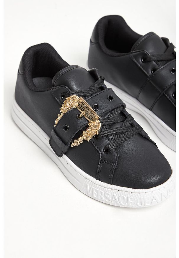 Versace Jeans Couture - Sneakersy damskie skórzane VERSACE JEANS COUTURE. Materiał: skóra