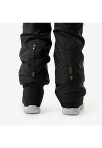 WEDZE - Spodnie narciarskie i snowboardowe ogrodniczki dla dzieci Wedze 500. Kolor: szary. Materiał: polar. Długość: krótkie. Sezon: zima. Sport: snowboard, narciarstwo #2