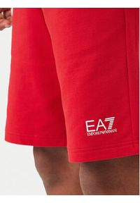 EA7 Emporio Armani Szorty sportowe 8NPS65 PJVRZ U5072 Czerwony Regular Fit. Kolor: czerwony. Materiał: bawełna. Styl: sportowy #4