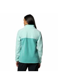 columbia - Bluza polarowa damska Columbia Benton Springs 1/2 Snap Pullover Fleece II. Kolor: niebieski. Materiał: polar