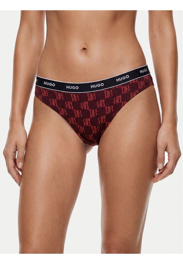 Hugo - HUGO Komplet stringów 50545703 Kolorowy. Materiał: bawełna. Wzór: kolorowy