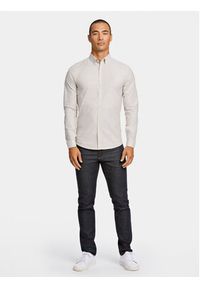 Lindbergh Koszula 30-203174 Beżowy Slim Fit. Kolor: beżowy. Materiał: bawełna #2