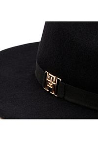 TOMMY HILFIGER - Tommy Hilfiger Kapelusz Distinct Fedora AW0AW16365 Czarny. Kolor: czarny. Materiał: materiał #3